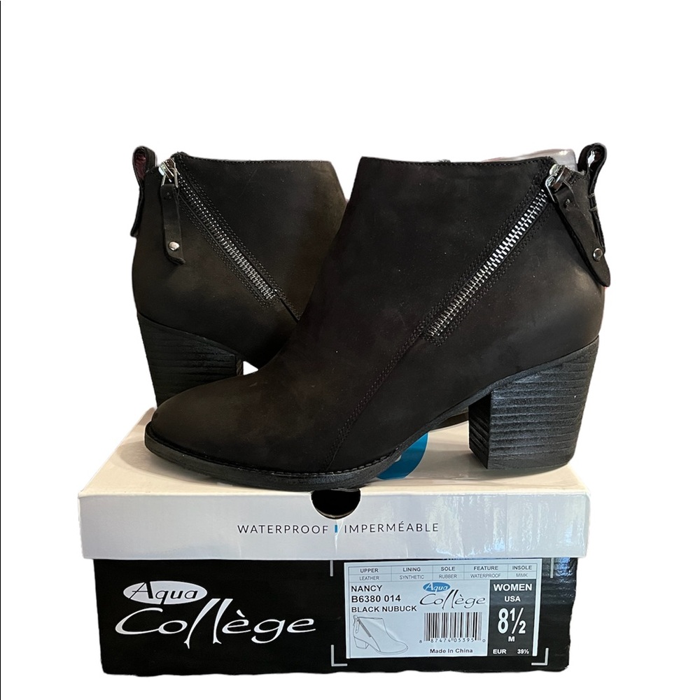Black booties Size 8 1/2